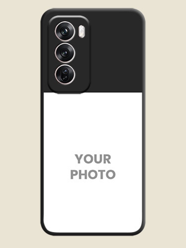 Custom Image Upload With Space Black Color On Custom Soft Matte Mobile Back Cover - Oppo Reno 12 Pro 5G - alternate view