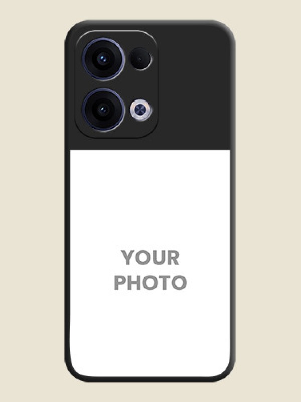 Custom Image Upload With Space Black Color On Custom Soft Matte Mobile Back Cover - Oppo Reno 13 5G - alternate view