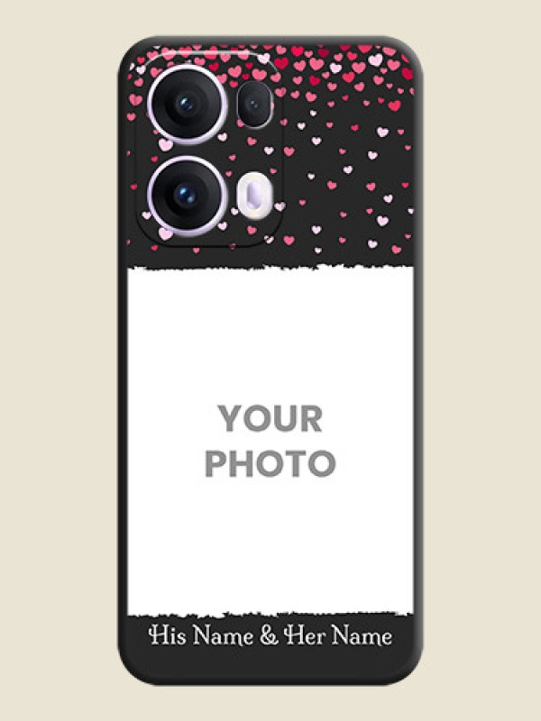 Custom Fall in Love with Your Partner on Photo On Space Black Custom Soft Matte Mobile Back Cover - Oppo Reno 13 Pro 5G - alternate view
