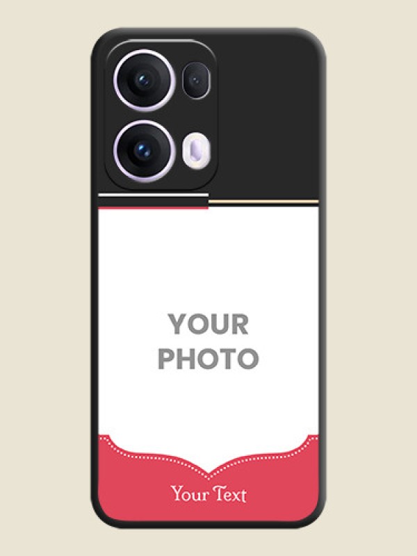 Custom Classic Plain Design with Name On Space Black Custom Soft Matte Mobile Back Cover - Oppo Reno 13 Pro 5G - alternate view