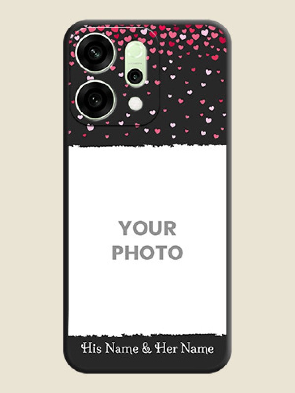 Custom Fall in Love with Your Partner on Photo On Space Black Custom Soft Matte Mobile Back Cover - Oppo Reno 14 5G - alternate view