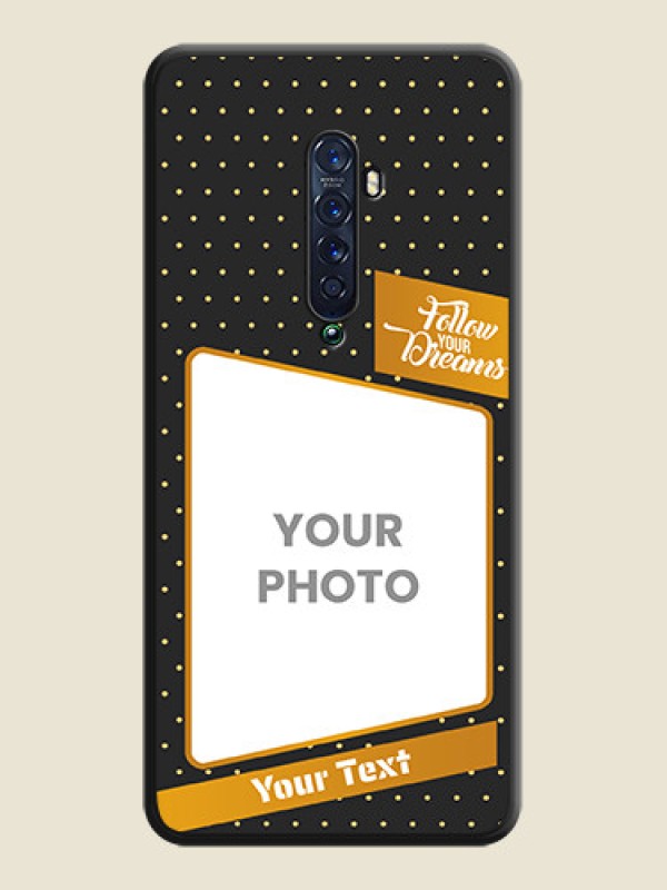 Custom Follow Your Dreams with White Dots on Space Black Custom Soft Matte Phone Cases - Oppo Reno 2 - alternate view