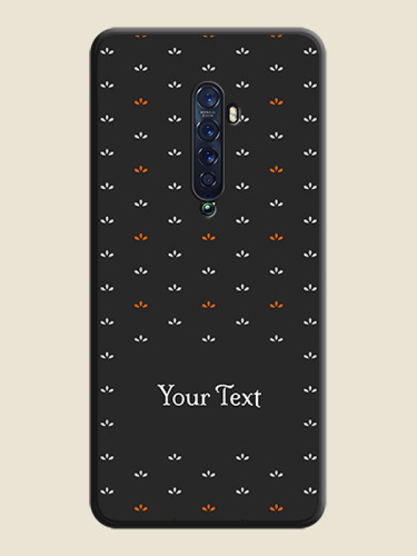 Custom Simple Pattern With Custom Text On Space Black Personalized Soft Matte Phone Covers -Oppo Reno 2 - alternate view