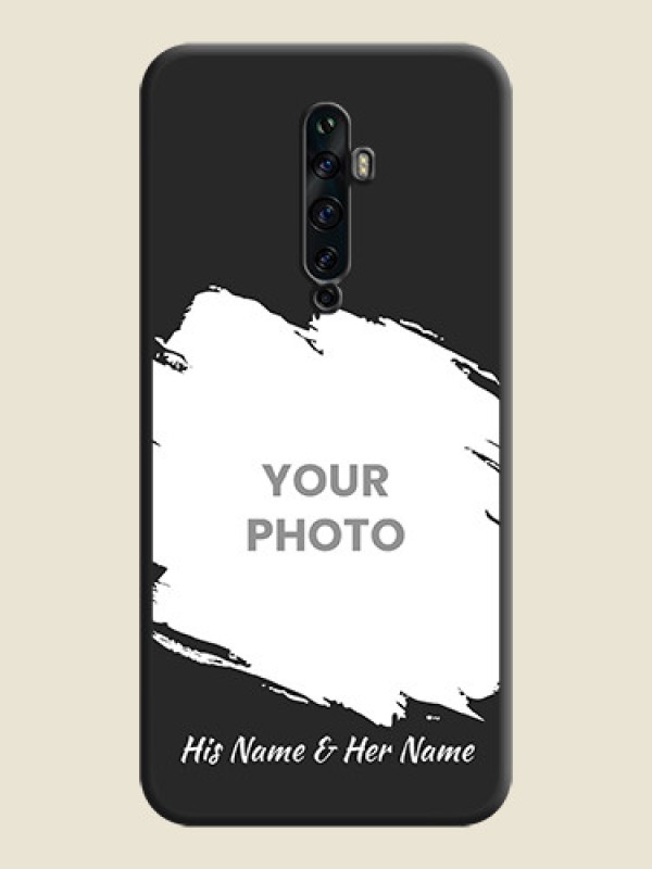 Custom Grunge Brush Strokes - Photo on Space Black Soft Matte Back Cover - Oppo Reno 2Z - alternate view