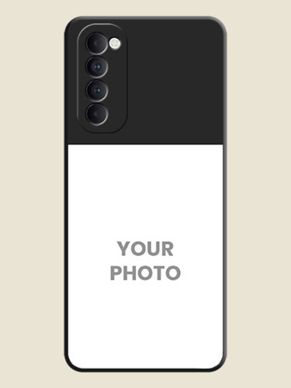 Custom Image Upload With Space Black Color On Custom Soft Matte Mobile Back Cover - Oppo Reno 4 Pro - alternate view