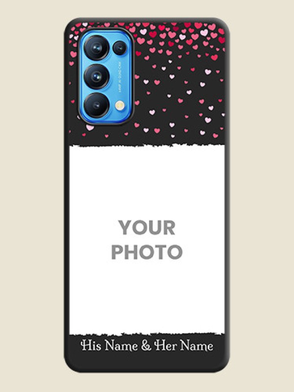 Custom Fall in Love with Your Partner  on Photo on Space Black Soft Matte Phone Cover - Reno 5 Pro - alternate view