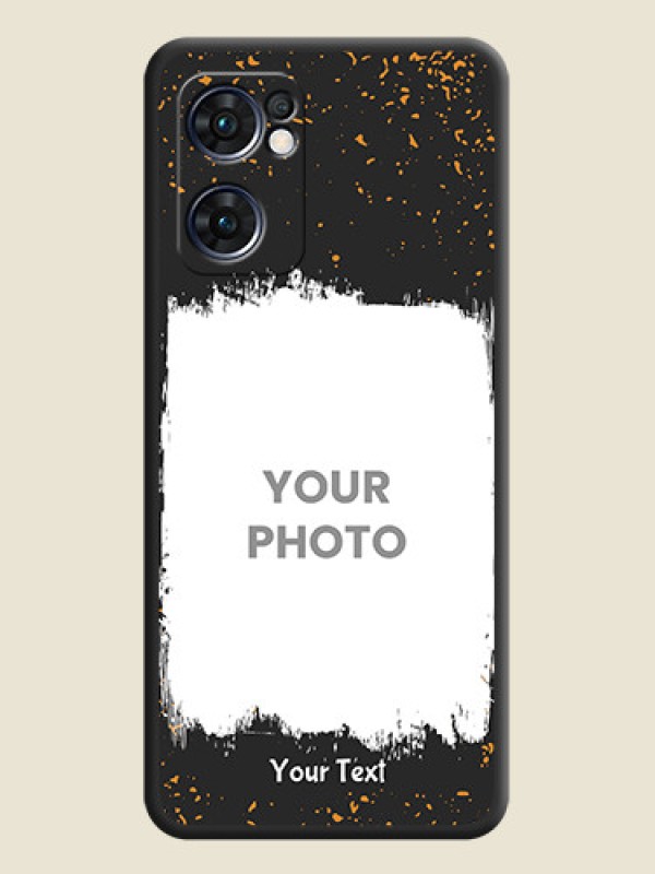 Custom Spray Free Design on Photo on Space Black Soft Matte Phone Cover - Oppo Reno 7 5G - alternate view