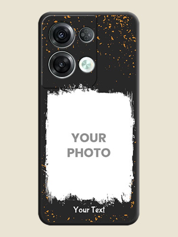 Custom Spray Free Design on Photo on Space Black Soft Matte Phone Cover - Oppo Reno 8 Pro 5G - alternate view