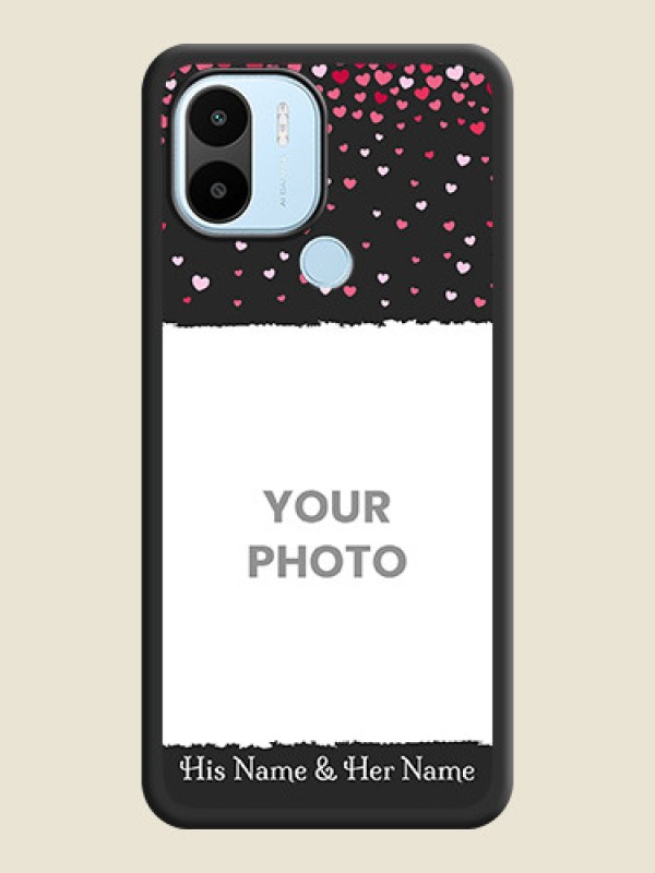 Custom Fall in Love with Your Partner  on Photo on Space Black Soft Matte Phone Cover - Poco C51 - alternate view