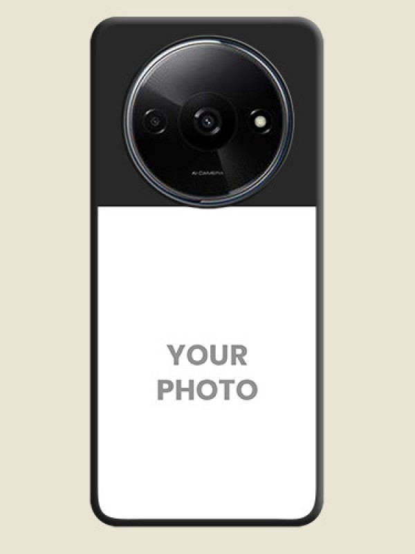 Custom Image Upload With Space Black Color On Custom Soft Matte Mobile Back Cover - Poco C61 - alternate view