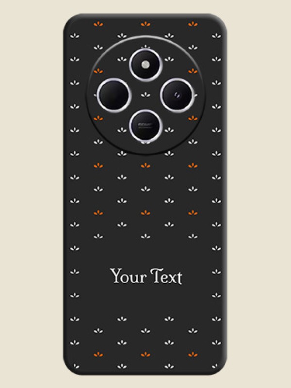 Custom Simple Pattern With Custom Text On Space Black Custom Soft Matte Mobile Back Cover - Poco C75 5G - alternate view