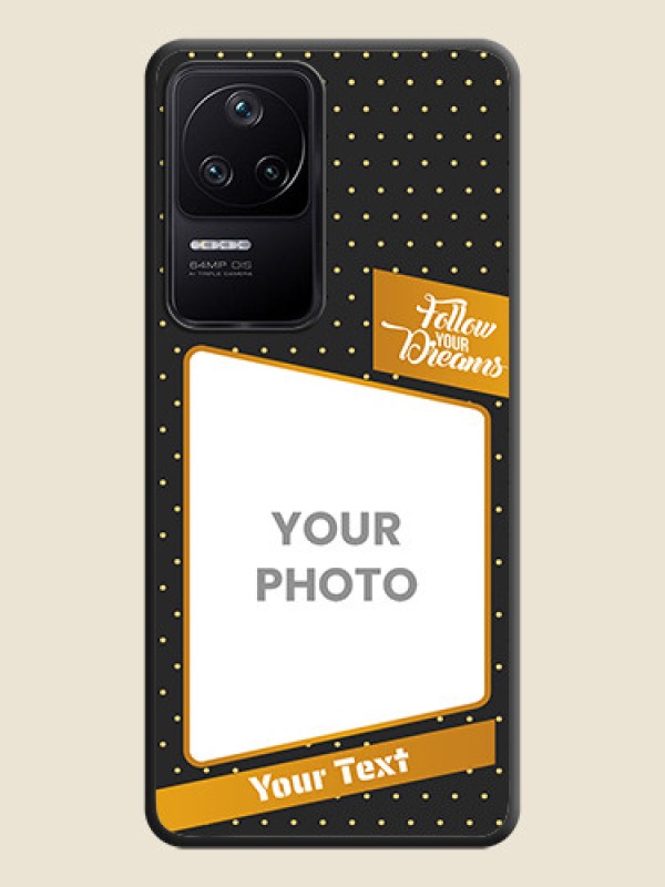 Custom Follow Your Dreams with White Dots on Space Black Custom Soft Matte Phone Cases - Poco F4 5G - alternate view