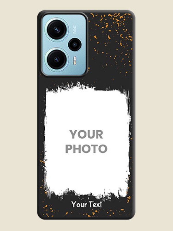 Custom Spray Free Design on Photo On Space Black Custom Soft Matte Mobile Back Cover - Poco F5 - alternate view