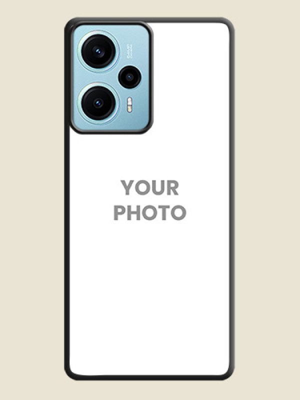 Custom Full Single Pic Upload On Space Black Custom Soft Matte Mobile Back Cover - Poco F5 - alternate view