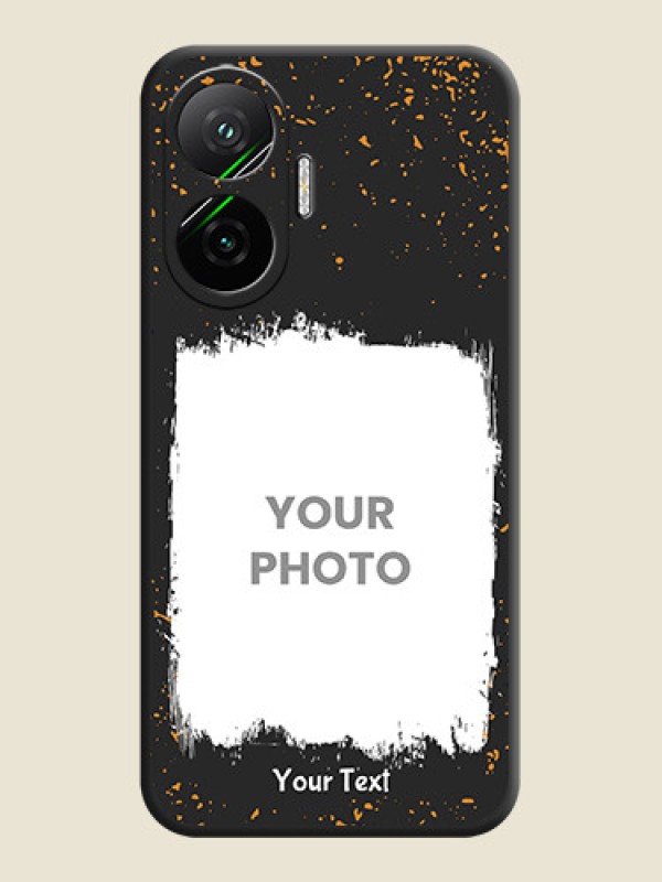 Custom Spray Free Design on Photo On Space Black Custom Soft Matte Mobile Back Cover - Poco F7 5G - alternate view