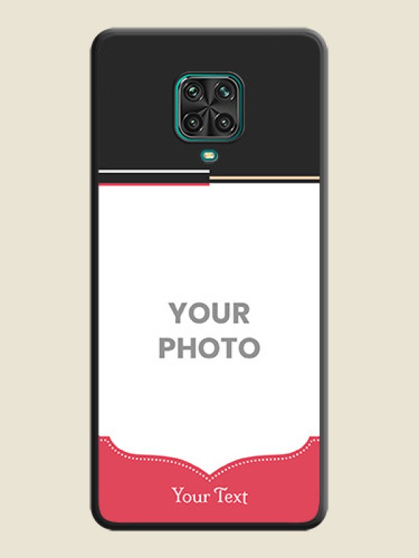 Custom Classic Plain Design with Name on Photo on Space Black Soft Matte Phone Cover - Poco M2 Pro - alternate view