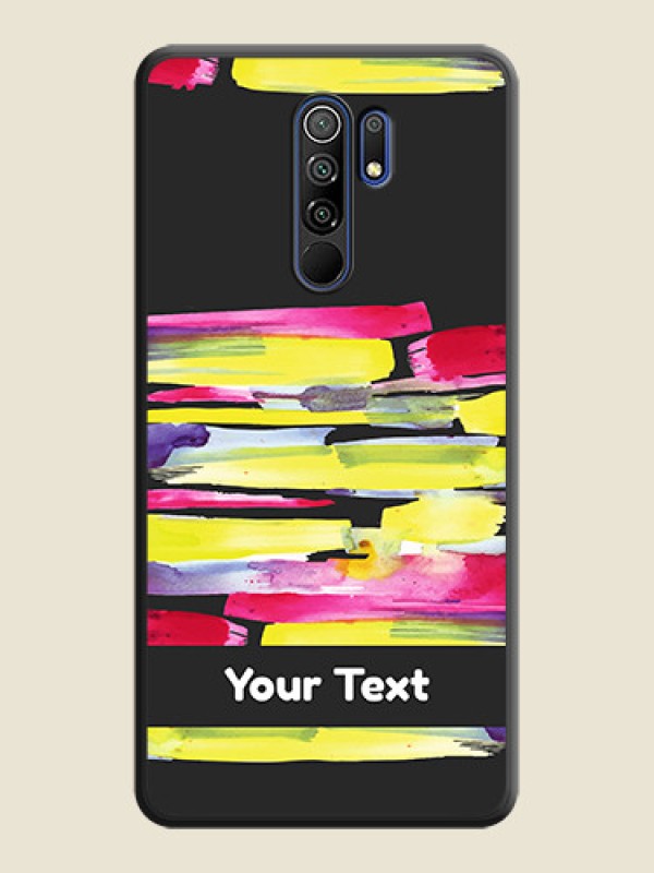 Custom Brush Coloured on Space Black Personalized Soft Matte Phone Covers - Poco M2 Reloaded - alternate view