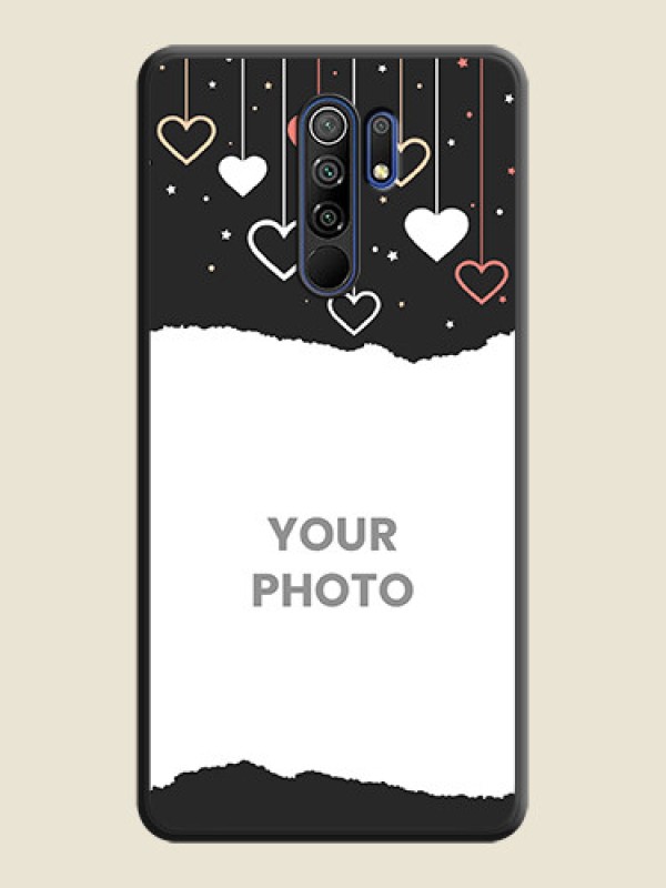 Custom Love Hangings with Splash Wave Picture on Space Black Custom Soft Matte Phone Back Cover - Poco M2 - alternate view