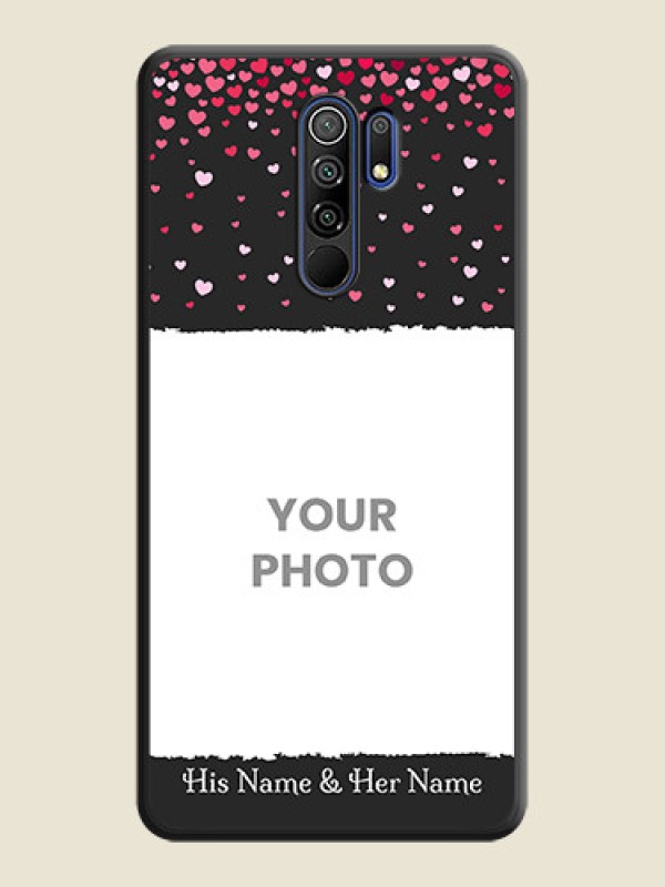 Custom Fall in Love with Your Partner  on Photo on Space Black Soft Matte Phone Cover - Poco M2 - alternate view
