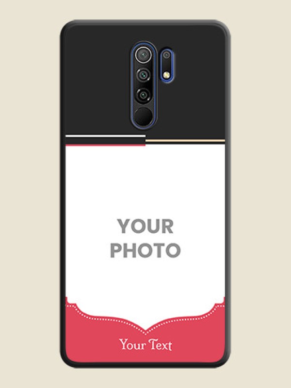 Custom Classic Plain Design with Name on Photo on Space Black Soft Matte Phone Cover - Poco M2 - alternate view