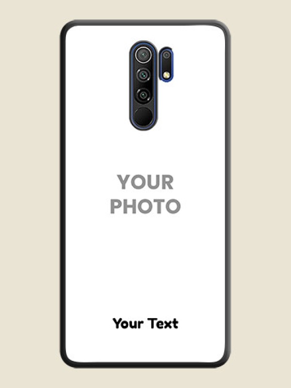 Custom Full Single Pic Upload With Text On Space Black Personalized Soft Matte Phone Covers -Poco M2 - alternate view