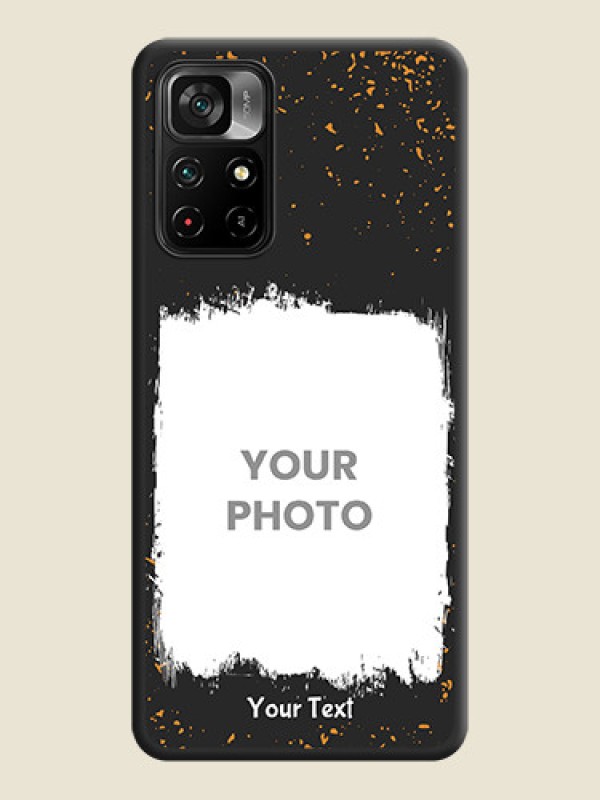 Custom Spray Free Design on Photo on Space Black Soft Matte Phone Cover - Poco M4 Pro 5G - alternate view