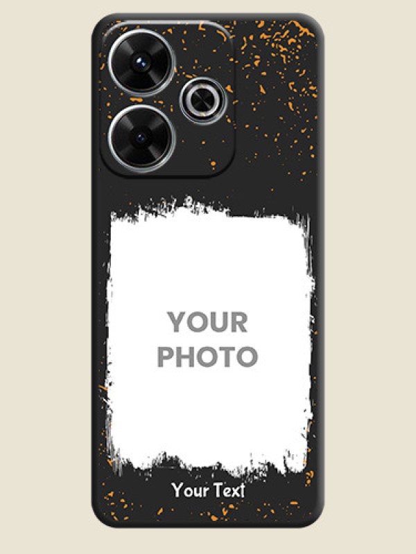 Custom Spray Free Design on Photo On Space Black Custom Soft Matte Mobile Back Cover - Poco M6 Plus 5G - alternate view