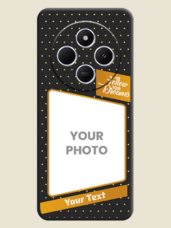 Custom Follow Your Dreams with White Dots On Space Black Custom Soft Matte Mobile Back Cover - Poco M7 5G - alternate view