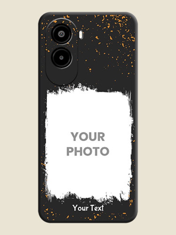 Custom Spray Free Design on Photo On Space Black Custom Soft Matte Mobile Back Cover - Poco M7 Plus 5G - alternate view