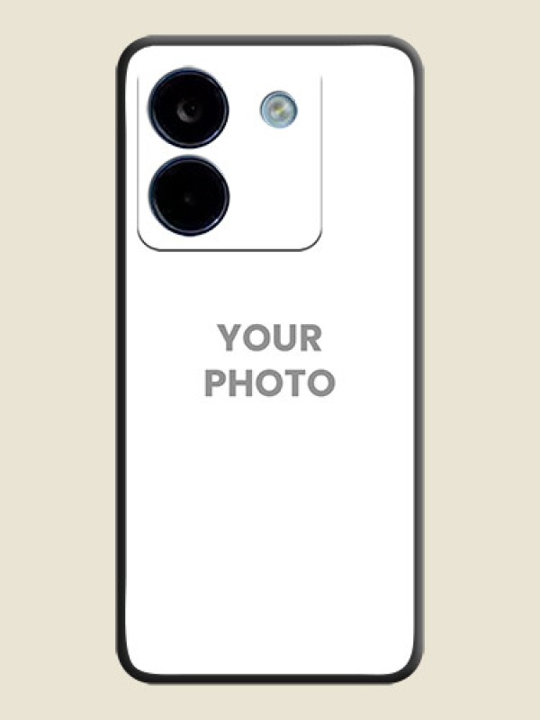 Custom Full Single Pic Upload On Space Black Custom Soft Matte Mobile Back Cover - Poco M7 Pro 5G - alternate view