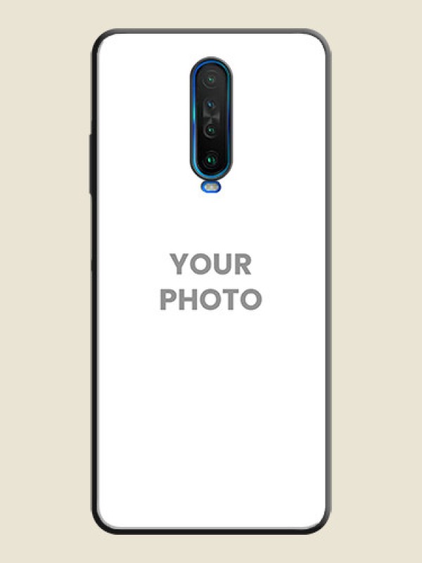 Custom Full Single Pic Upload On Space Black Personalized Soft Matte Phone Covers -Poco X2 - alternate view