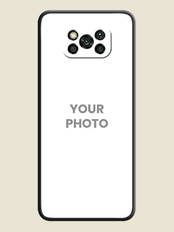 Custom Full Single Pic Upload On Space Black Personalized Soft Matte Phone Covers -Poco X3 Pro - alternate view