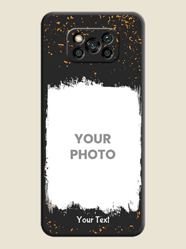Custom Spray Free Design on Photo on Space Black Soft Matte Phone Cover - Poco X3 - alternate view