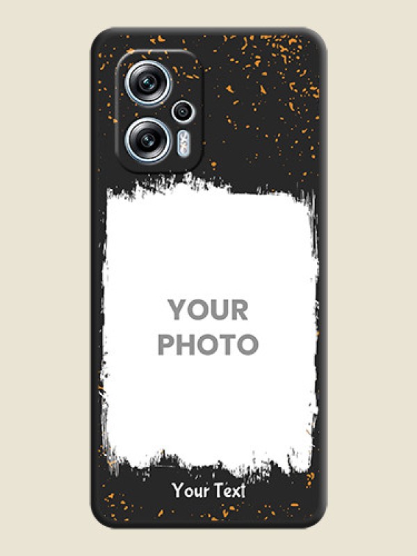 Custom Spray Free Design on Photo on Space Black Soft Matte Phone Cover - Poco X4 Gt 5G - alternate view