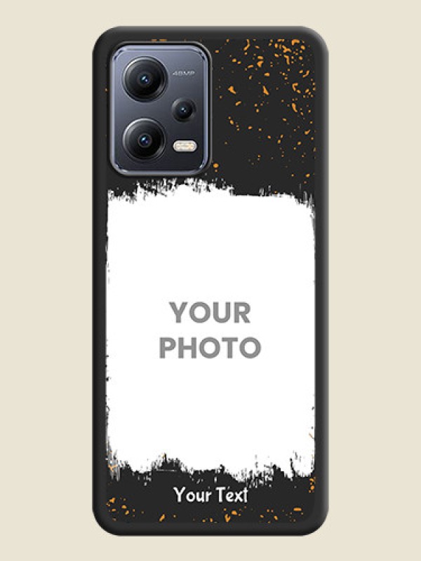 Custom Spray Free Design on Photo on Space Black Soft Matte Phone Cover - Poco X5 5G - alternate view
