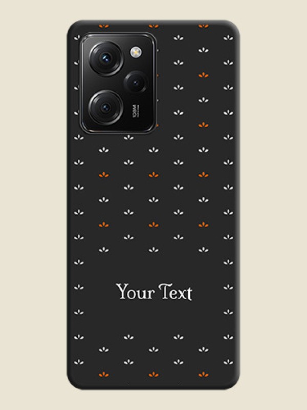 Custom Simple Pattern With Custom Text On Space Black Personalized Soft Matte Phone Covers -ApplePoco X5 Pro 5G - alternate view