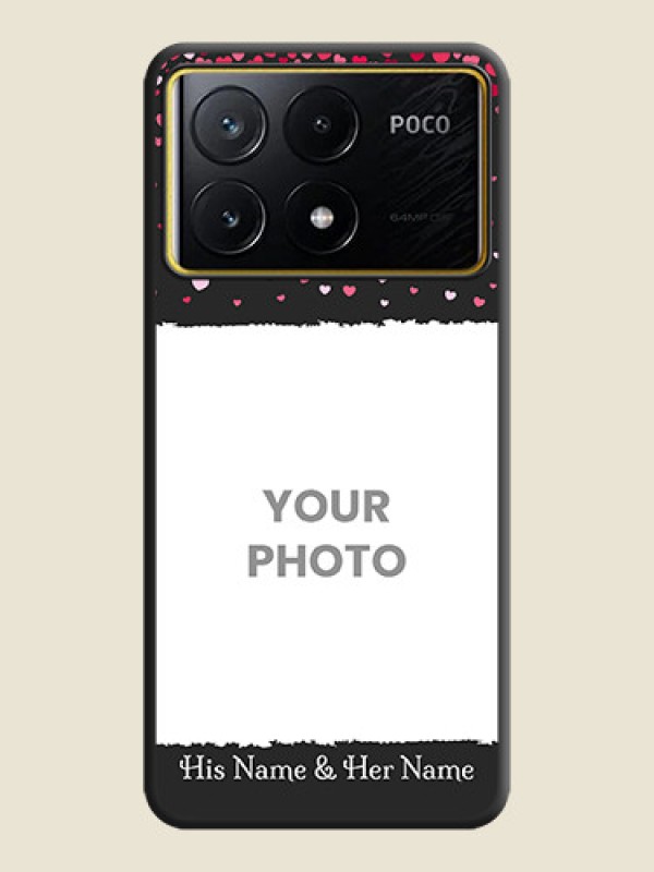 Custom Fall in Love with Your Partner - Photo on Space Black Soft Matte Phone Cover - Poco X6 Pro 5G - alternate view