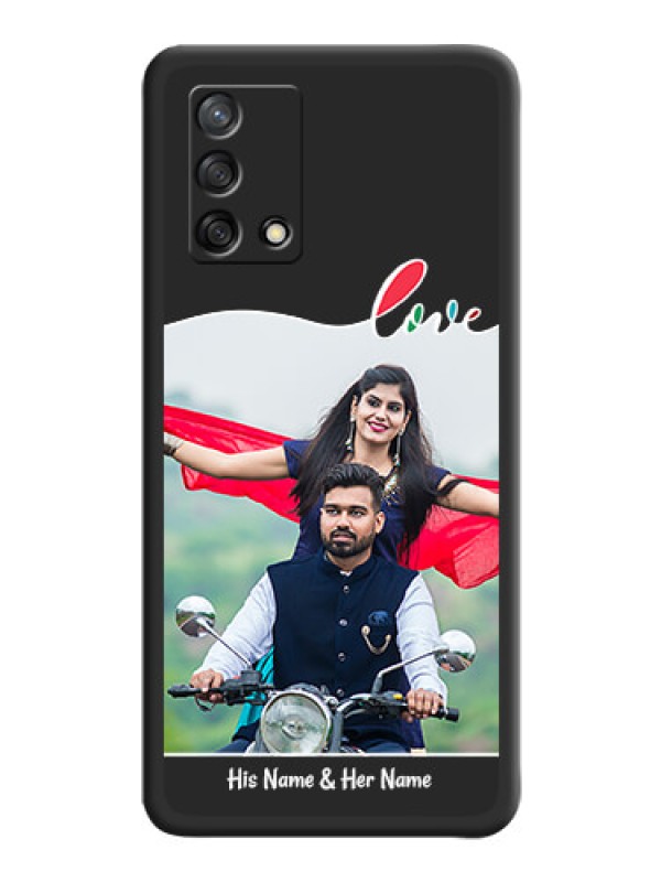 Custom Fall in Love Pattern with Picture on Photo on Space Black Soft Matte Mobile Case - Oppo F19s