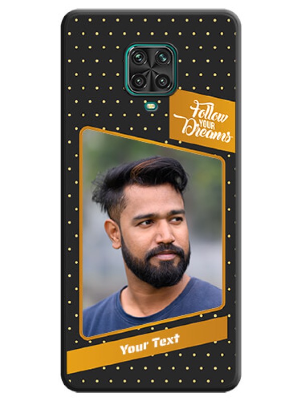 Custom Follow Your Dreams with White Dots on Space Black Custom Soft Matte Phone Cases - Poco M2 Pro