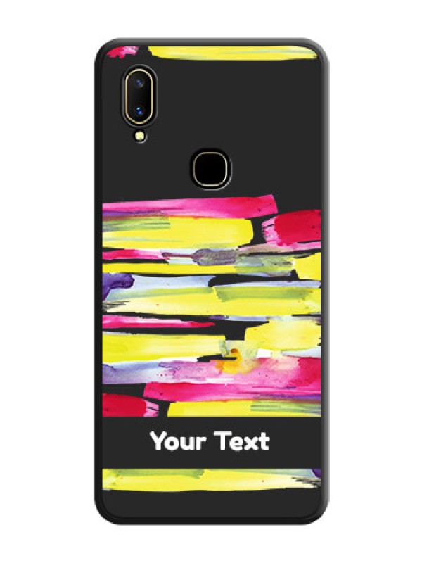 Custom Brush Coloured on Space Black Personalized Soft Matte Phone Covers - Vivo V11