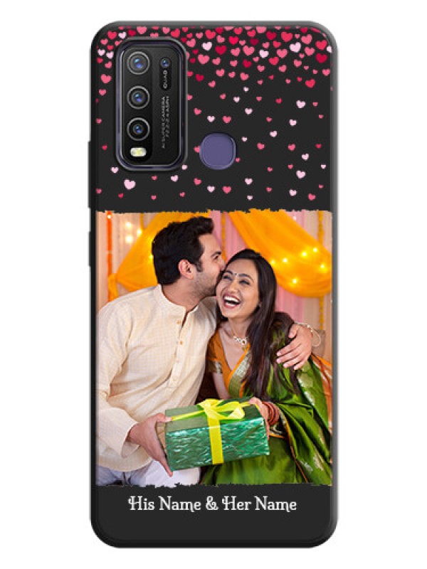 Custom Fall in Love with Your Partner  - Photo on Space Black Soft Matte Phone Cover - Vivo Y50