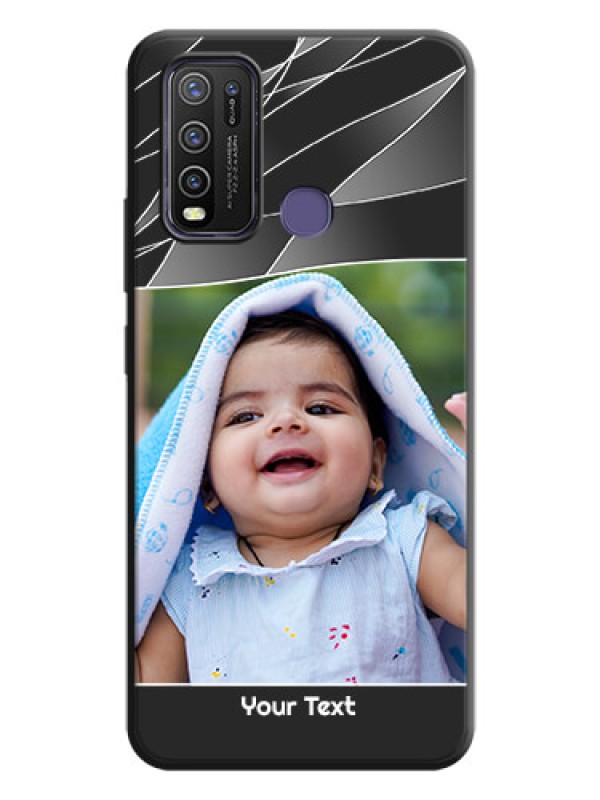 Custom Mixed Wave Lines - Photo on Space Black Soft Matte Mobile Cover - Vivo Y50