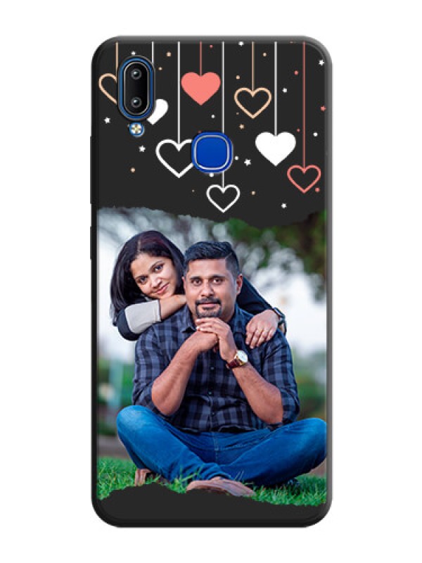 Custom Love Hangings with Splash Wave Picture on Space Black Custom Soft Matte Phone Back Cover - Vivo Y93