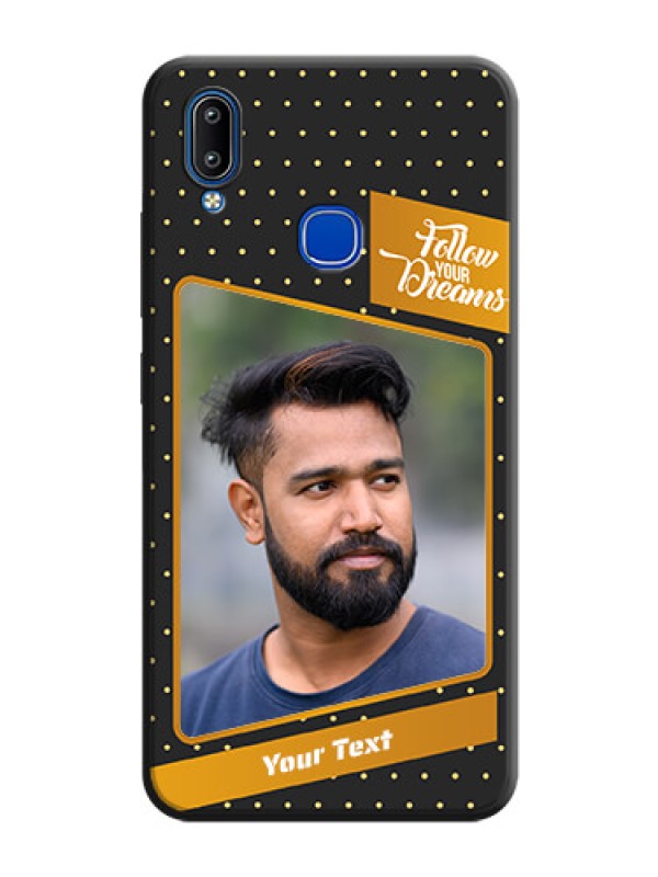 Custom Follow Your Dreams with White Dots on Space Black Custom Soft Matte Phone Cases - Vivo Y93