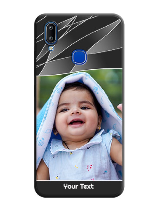 Custom Mixed Wave Lines - Photo on Space Black Soft Matte Mobile Cover - Vivo Y93