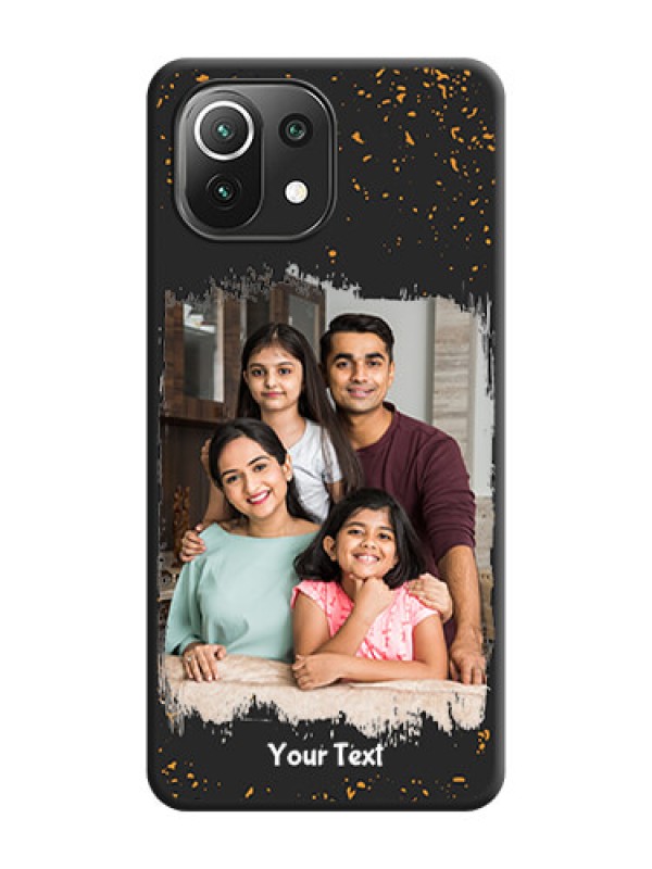 Custom Spray Free Design on Photo on Space Black Soft Matte Phone Cover - Mi 11 Lite NE 5G