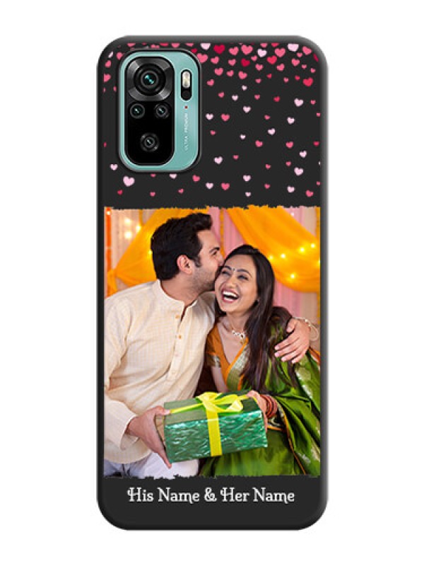 Custom Fall in Love with Your Partner  on Photo on Space Black Soft Matte Phone Cover - Redmi Note 10