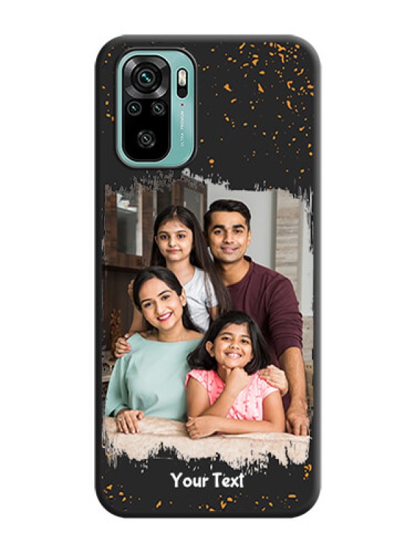 Custom Spray Free Design on Photo on Space Black Soft Matte Phone Cover - Redmi Note 10