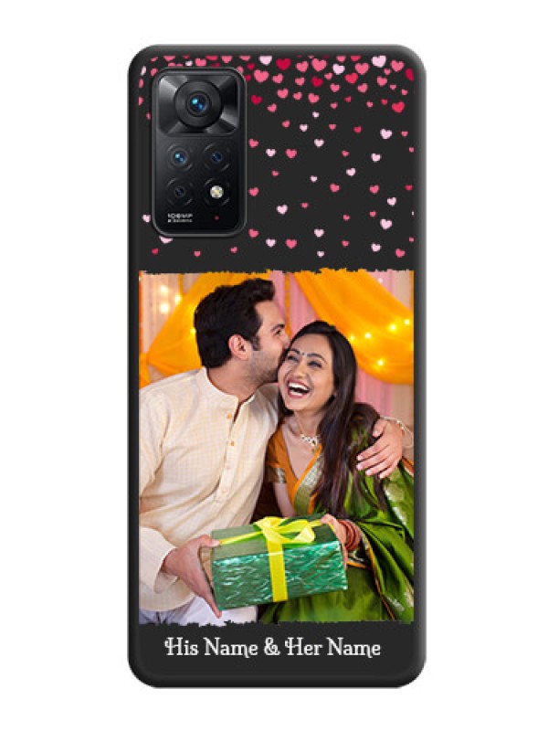 Custom Fall in Love with Your Partner  on Photo on Space Black Soft Matte Phone Cover - Redmi Note 11 Pro Plus 5G