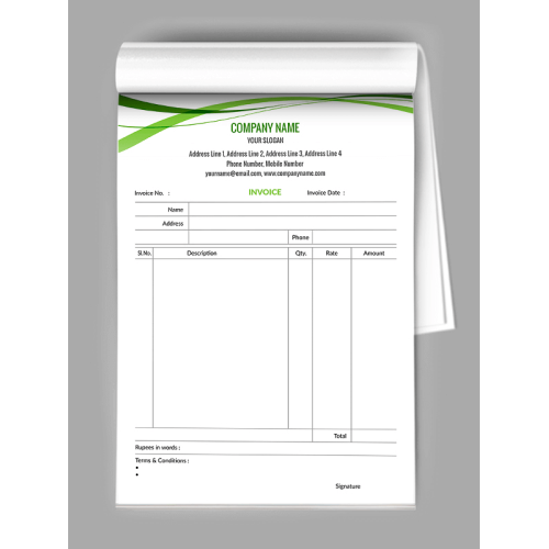 Professional Bill Book Design